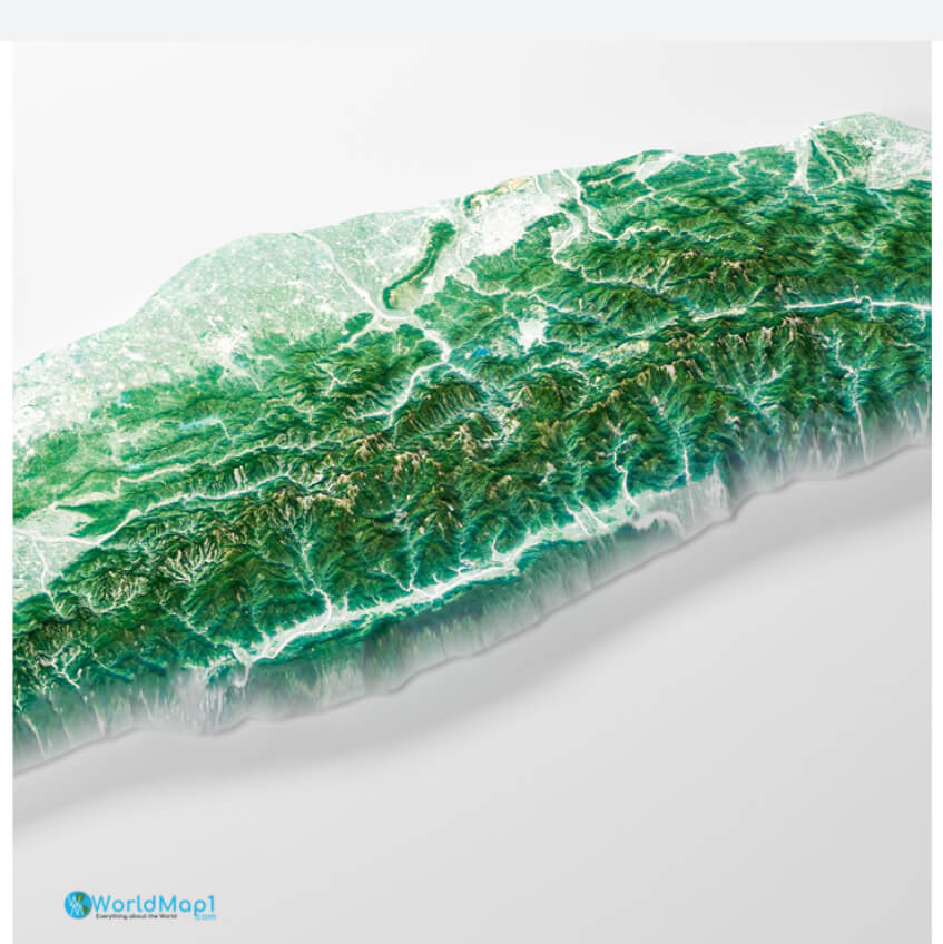 Taiwan High Resolution Map